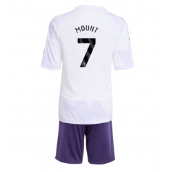 Manchester United Mason Mount #7 Bortedraktsett Barn 2025-26 Kortermet (+ Korte bukser)