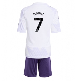 Manchester United Mason Mount #7 Bortedraktsett Barn 2025-26 Kortermet (+ Korte bukser)