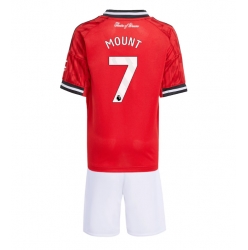 Manchester United Mason Mount #7 Hjemmedraktsett Barn 2025-26 Kortermet (+ Korte bukser)
