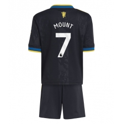 Manchester United Mason Mount #7 Tredjedraktsett Barn 2025-26 Kortermet (+ Korte bukser)
