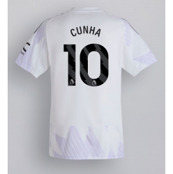 Manchester United Matheus Cunha #10 Bortedrakt 2025-26 Kortermet