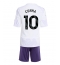 Manchester United Matheus Cunha #10 Bortedraktsett Barn 2025-26 Kortermet (+ Korte bukser)