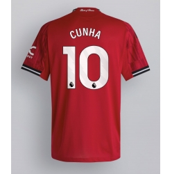 Manchester United Matheus Cunha #10 Hjemmedrakt 2025-26 Kortermet