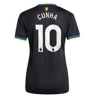 Manchester United Matheus Cunha #10 Tredjedrakt Dame 2025-26 Kortermet