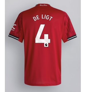 Manchester United Matthijs de Ligt #4 Hjemmedrakt 2025-26 Kortermet