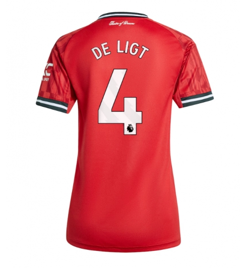 Manchester United Matthijs de Ligt #4 Hjemmedrakt Dame 2025-26 Kortermet Manchester United Matthijs de Ligt #4 Hjemmedrakt Dame 2025-26 Kortermet