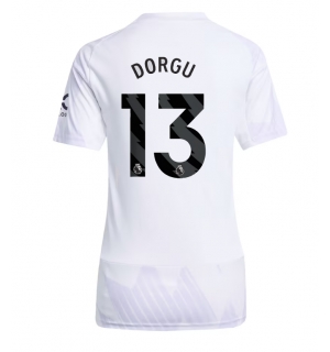 Manchester United Patrick Dorgu #13 Bortedrakt Dame 2025-26 Kortermet