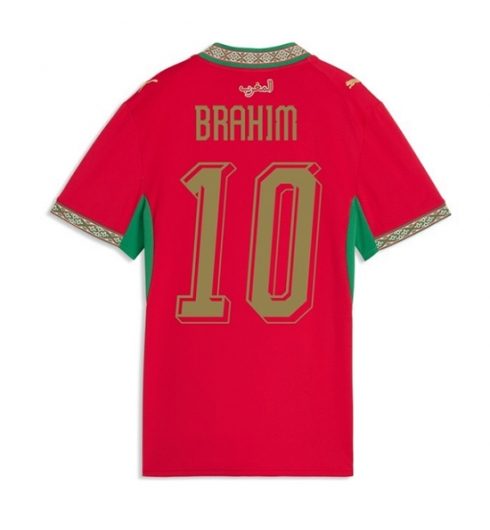Marokko Brahim Diaz #10 Hjemmedrakt Dame VM 2026 Kortermet Marokko Brahim Diaz #10 Hjemmedrakt Dame VM 2026 Kortermet