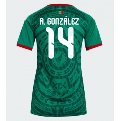 Mexico Armando Gonzalez #14 Hjemmedrakt Dame VM 2026 Kortermet
