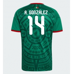 Mexico Armando Gonzalez #14 Hjemmedrakt VM 2026 Kortermet
