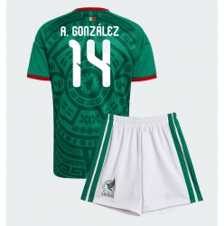 Mexico Armando Gonzalez #14 Hjemmedraktsett Barn VM 2026 Kortermet (+ Korte bukser)