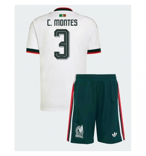 Mexico Cesar Montes #3 Bortedraktsett Barn VM 2026 Kortermet (+ Korte bukser)