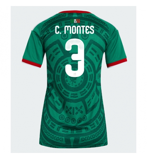 Mexico Cesar Montes #3 Hjemmedrakt Dame VM 2026 Kortermet Mexico Cesar Montes #3 Hjemmedrakt Dame VM 2026 Kortermet