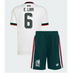 Mexico Erik Lira #6 Bortedraktsett Barn VM 2026 Kortermet (+ Korte bukser)