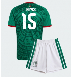 Mexico Israel Reyes #15 Hjemmedraktsett Barn VM 2026 Kortermet (+ Korte bukser)