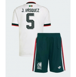 Mexico Johan Vasquez #5 Bortedraktsett Barn VM 2026 Kortermet (+ Korte bukser)