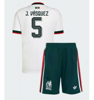 Mexico Johan Vasquez #5 Bortedraktsett Barn VM 2026 Kortermet (+ Korte bukser)