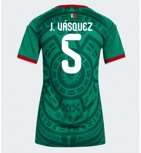Mexico Johan Vasquez #5 Hjemmedrakt Dame VM 2026 Kortermet Mexico Johan Vasquez #5 Hjemmedrakt Dame VM 2026 Kortermet