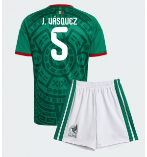 Mexico Johan Vasquez #5 Hjemmedraktsett Barn VM 2026 Kortermet (+ Korte bukser)