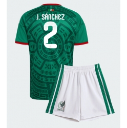 Mexico Jorge Sanchez #2 Hjemmedraktsett Barn VM 2026 Kortermet (+ Korte bukser)