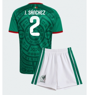 Mexico Jorge Sanchez #2 Hjemmedraktsett Barn VM 2026 Kortermet (+ Korte bukser)