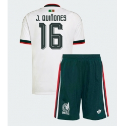 Mexico Julian Quinones #16 Bortedraktsett Barn VM 2026 Kortermet (+ Korte bukser)