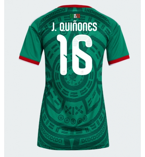 Mexico Julian Quinones #16 Hjemmedrakt Dame VM 2026 Kortermet Mexico Julian Quinones #16 Hjemmedrakt Dame VM 2026 Kortermet