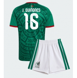 Mexico Julian Quinones #16 Hjemmedraktsett Barn VM 2026 Kortermet (+ Korte bukser)