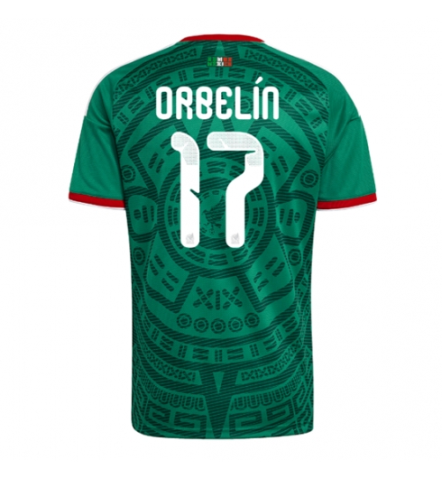 Mexico Orbelin Pineda #17 Hjemmedrakt VM 2026 Kortermet Mexico Orbelin Pineda #17 Hjemmedrakt VM 2026 Kortermet