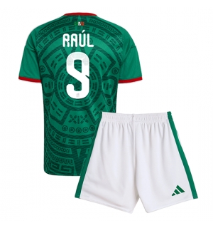 Mexico Raul Jimenez #9 Hjemmedraktsett Barn VM 2026 Kortermet (+ Korte bukser)