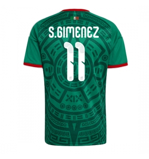 Mexico Santiago Gimenez #11 Hjemmedrakt VM 2026 Kortermet