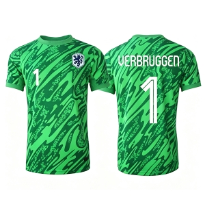 Nederland Bart Verbruggen #1 Keeper Bortedrakt VM 2026 Kortermet