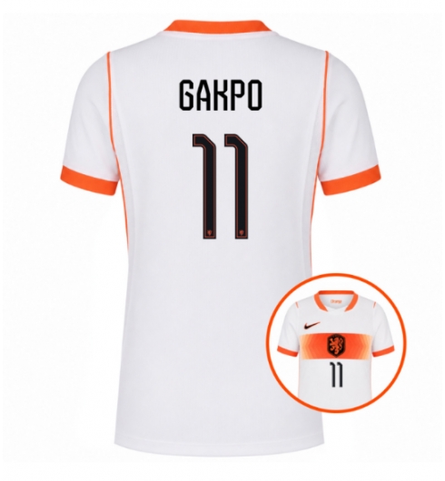 Nederland Cody Gakpo #11 Bortedrakt Dame VM 2026 Kortermet Nederland Cody Gakpo #11 Bortedrakt Dame VM 2026 Kortermet