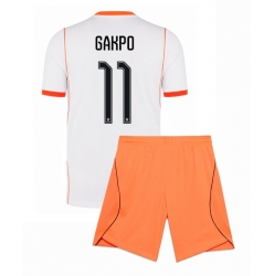 Nederland Cody Gakpo #11 Bortedraktsett Barn VM 2026 Kortermet (+ Korte bukser)