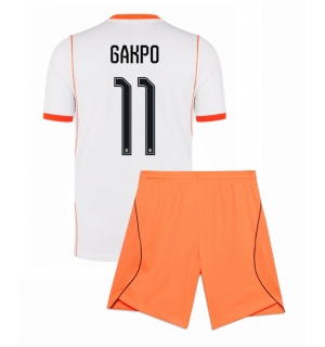 Nederland Cody Gakpo #11 Bortedraktsett Barn VM 2026 Kortermet (+ Korte bukser)