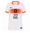 Nederland Denzel Dumfries #22 Bortedrakt Dame VM 2026 Kortermet Nederland Denzel Dumfries #22 Bortedrakt Dame VM 2026 Kortermet