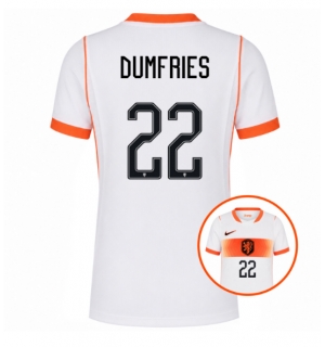Nederland Denzel Dumfries #22 Bortedrakt Dame VM 2026 Kortermet