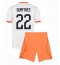 Nederland Denzel Dumfries #22 Bortedraktsett Barn VM 2026 Kortermet (+ Korte bukser)