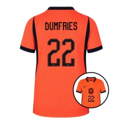 Nederland Denzel Dumfries #22 Hjemmedrakt Dame VM 2026 Kortermet