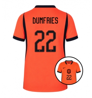 Nederland Denzel Dumfries #22 Hjemmedrakt Dame VM 2026 Kortermet