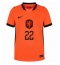 Nederland Denzel Dumfries #22 Hjemmedrakt VM 2026 Kortermet