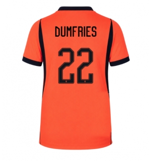 Nederland Denzel Dumfries #22 Hjemmedrakt VM 2026 Kortermet