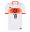 Nederland Donyell Malen #18 Bortedrakt VM 2026 Kortermet