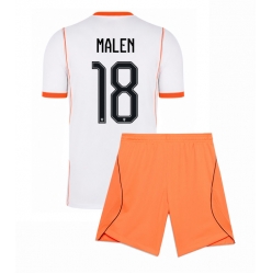Nederland Donyell Malen #18 Bortedraktsett Barn VM 2026 Kortermet (+ Korte bukser)