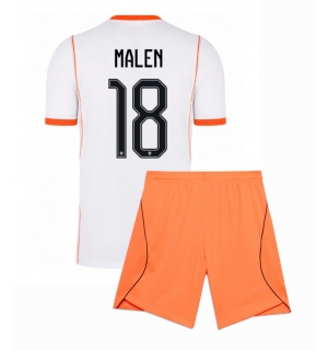 Nederland Donyell Malen #18 Bortedraktsett Barn VM 2026 Kortermet (+ Korte bukser)