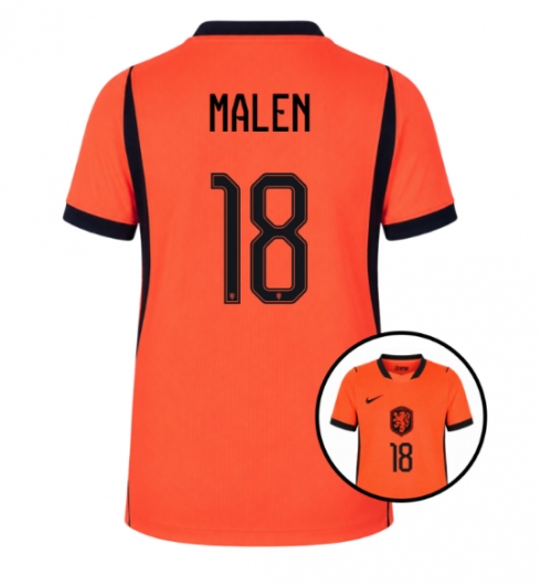 Nederland Donyell Malen #18 Hjemmedrakt Dame VM 2026 Kortermet Nederland Donyell Malen #18 Hjemmedrakt Dame VM 2026 Kortermet