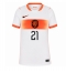 Nederland Frenkie de Jong #21 Bortedrakt Dame VM 2026 Kortermet
