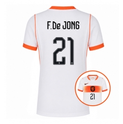 Nederland Frenkie de Jong #21 Bortedrakt Dame VM 2026 Kortermet