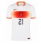 Nederland Frenkie de Jong #21 Bortedrakt VM 2026 Kortermet Nederland Frenkie de Jong #21 Bortedrakt VM 2026 Kortermet