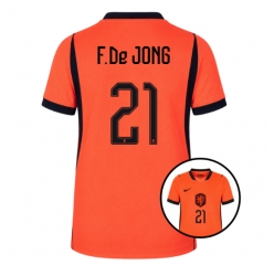 Nederland Frenkie de Jong #21 Hjemmedrakt Dame VM 2026 Kortermet